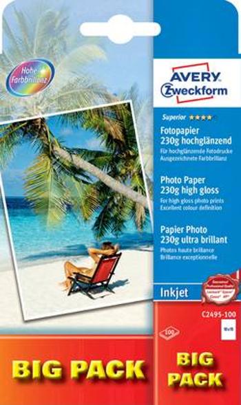 Fotopapír Avery-Zweckform Superior Inkjet C2495-100, 10 x 15, 230 g/m², 100 listů