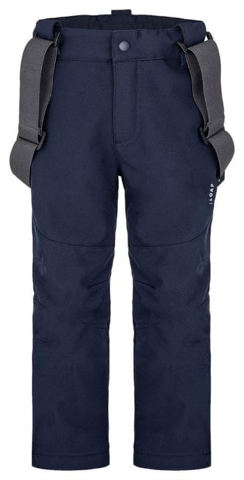 Loap chlapecké softshellové lyžařské kalhoty Lomec 112/116 tmavě modrá - rozbaleno