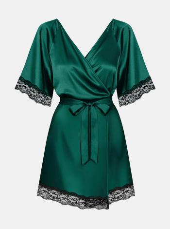 Smyslný župan Sensuelia peignoir green - Obsessive zelená