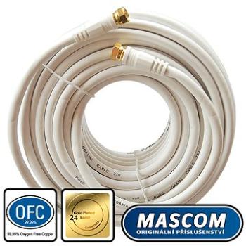 Mascom satelitní kabel 7676-150W, konektory F 15m (M17g)