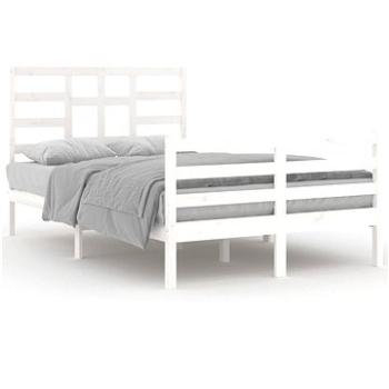 Rám postele bílý masivní dřevo 120 × 200 cm, 3105856 (3105856)