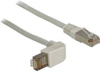 Síťový kabel RJ45 Delock 83514, CAT 5e, S/FTP, 0.50 m, šedá