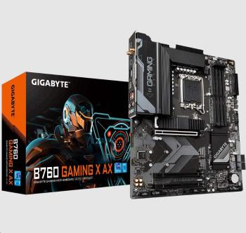 GIGABYTE MB Sc LGA1700 B760 GAMING X AX, Intel B760, 4xDDR5, 1xDP, 1xHDMI, WI-FI