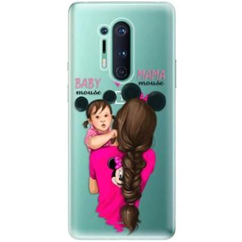 iSaprio Mama Mouse Brunette and Girl pro OnePlus 8 Pro (mmbrugirl-TPU3-OnePlus8p)