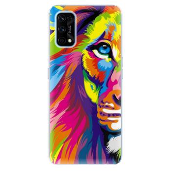 Odolné silikonové pouzdro iSaprio - Rainbow Lion - Realme 7 Pro