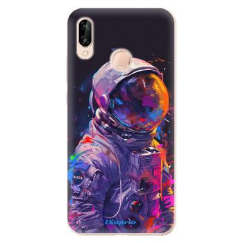 Odolné silikonové pouzdro iSaprio - Neon Astronaut - Huawei P20 Lite