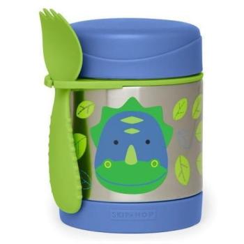 Skip Hop Zoo Termoska na jídlo se lžičkou a vidličkou Dino 325 ml