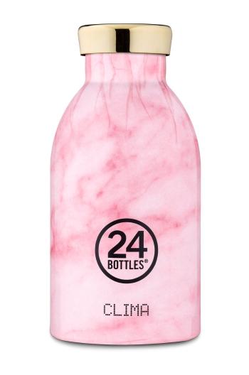 24bottles - Termo láhev Clima Pink Marble 330ml