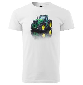 Tričko John Deere 6125R (Velikost: 3XL, Typ: pro muže, Barva trička: Bílá)