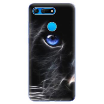 Odolné silikonové pouzdro iSaprio - Black Puma - Huawei Honor View 20