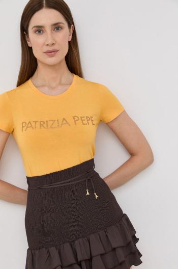 Tričko Patrizia Pepe žlutá barva