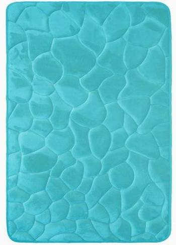 BO-MA koberce Protiskluzová koupelnová předložka 3D 0133 tyrkys - 50x80 cm Modrá
