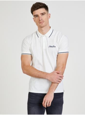 Bílé polo tričko Jack & Jones Tons