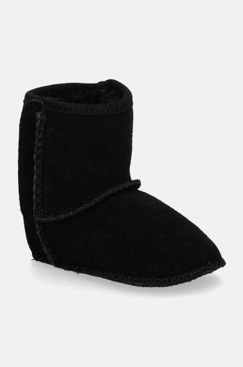 Kojenecké semišové boty UGG I BABY CLASSIC černá barva