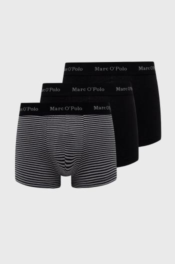 Boxerky Marc O'Polo 3-pack pánské, černá barva