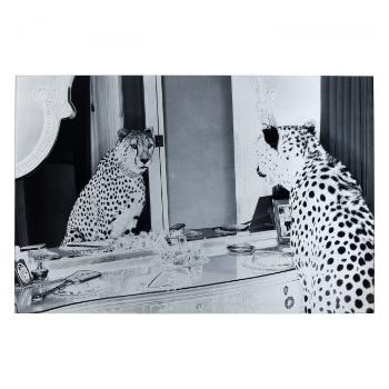 Skleněný obraz Metallic Gepard 100×150 cm