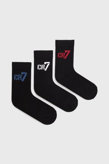 Dětské ponožky CR7 Cristiano Ronaldo (3-pack) černá barva