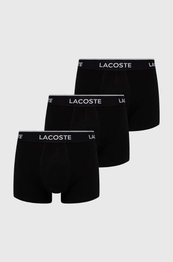 Boxerky Lacoste (3-pak) pánské, černá barva