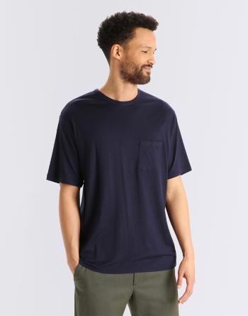 Tričko Icebreaker M Granary SS Pocket Tee Midnight Navy