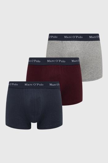 Boxerky Marc O'Polo 3-pack pánské, vínová barva