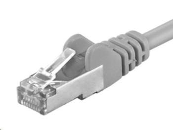 PREMIUMCORD Patch kabel CAT.6 F/UTP, RJ45-RJ45, AWG 26 1m šedá