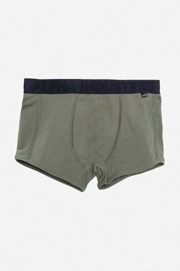 Boxerky Alpha Industries 3-pack pánské, zelená barva, 118925.257-green