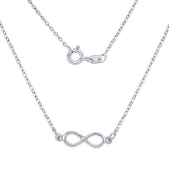 Silvego Stříbrný náhrdelník s přívěskem Infinity nekonečno SMJN023WJ4ZT