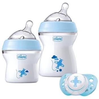 Chicco Dárkový set Natural Feeling+ Air dudlík - chlapec (8058664092826)