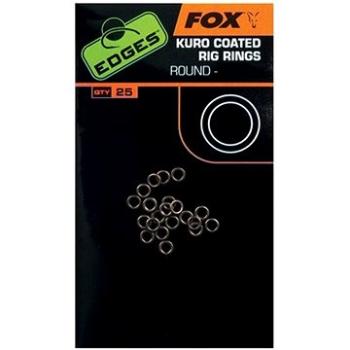 FOX Edges Kuro Coated Rig Rings Velikost S 2,5mm 25ks (5055350248393)