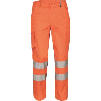 Cerva Reflexní pracovní kalhoty VIGO - Oranžová | 62