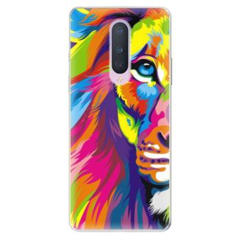 Odolné silikonové pouzdro iSaprio - Rainbow Lion - OnePlus 8