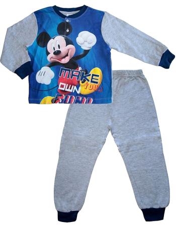 šedé chlapecké pyžamo mickey mouse vel. 128