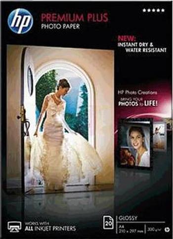 Fotografický papír HP Premium Plus Photo Paper CR672A, A4, 20 listů, lesklý