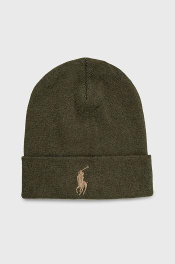 Bavlněná čepice Polo Ralph Lauren zelená barva,