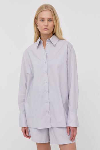 Bavlněné tričko Birgitte Herskind dámská, relaxed, s klasickým límcem