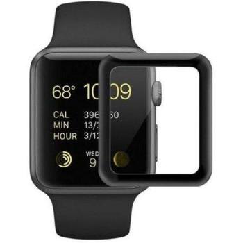 Coteetci 4D sklo s celoplošným lepením a černým lemem pro Apple Watch 44 mm CS2216-44