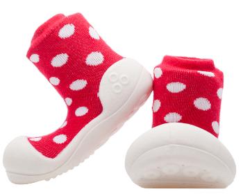 Attipas Dětské Botičky Polka Dot Red L