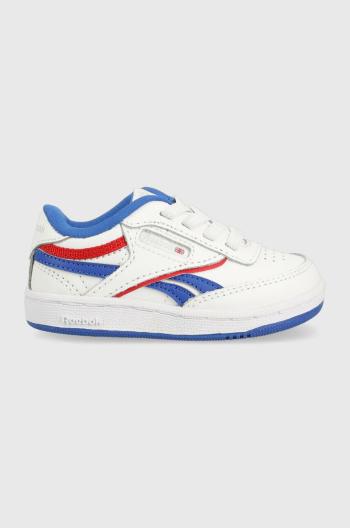 Dětské kožené sneakers boty Reebok Classic CLUB C REVENGE bílá barva