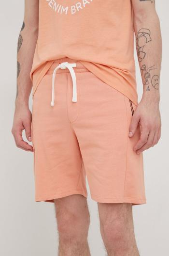 Bavlněné šortky Tom Tailor pánské, oranžová barva