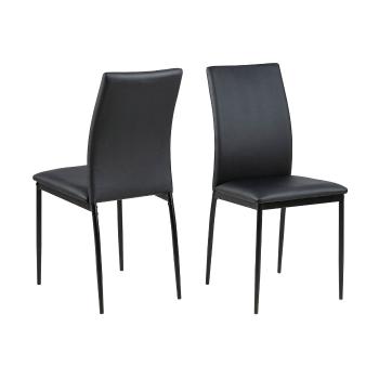 Sada 4 ks − Jídelní židle Demina − černá