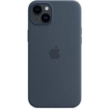 Apple iPhone 14 Plus Silikonový kryt s MagSafe bouřkově modrý (MPT53ZM/A)