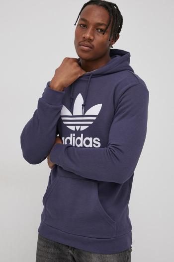 Bavlněná mikina adidas Originals HE9497 pánská, tmavomodrá barva, s potiskem