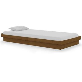 Rám postele medově hnědý masivní dřevo 90 × 190 cm Single, 819940 (819940)