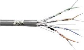 Síťový kabel CAT 5 - SF-UTP, Digitus, 4x2x0.2 mm², šedý,