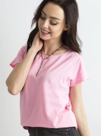 DÁMSKÉ RŮŽOVÉ TRIČKO RV-BZ-4622.08-PINK Velikost: XL