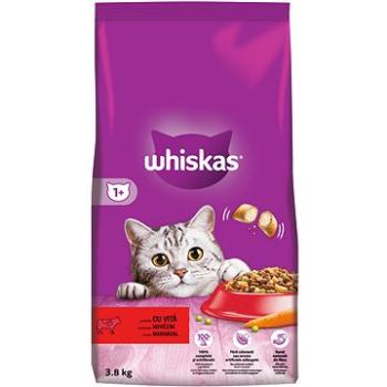 Whiskas granule hovězí pro dospělé kočky 3,8kg (5998749144169)