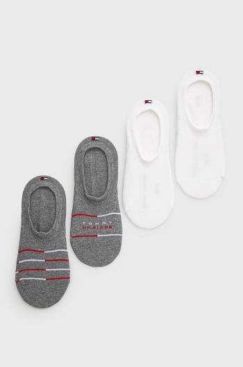 Ponožky Tommy Hilfiger (4-pack) pánské, šedá barva