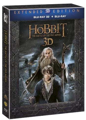 Hobit: Bitva pěti armád (2D+3D) (5 BLU-RAY) - prodloužená verze