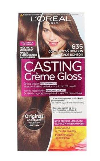 Barva na vlasy L´Oréal Paris - Casting Creme Gloss 635 Chocolate Bonbon 1 ks , Čokoládový