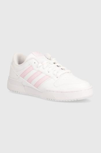 Kožené sneakers boty adidas Originals Team Court 2 STR bílá barva, ID6632